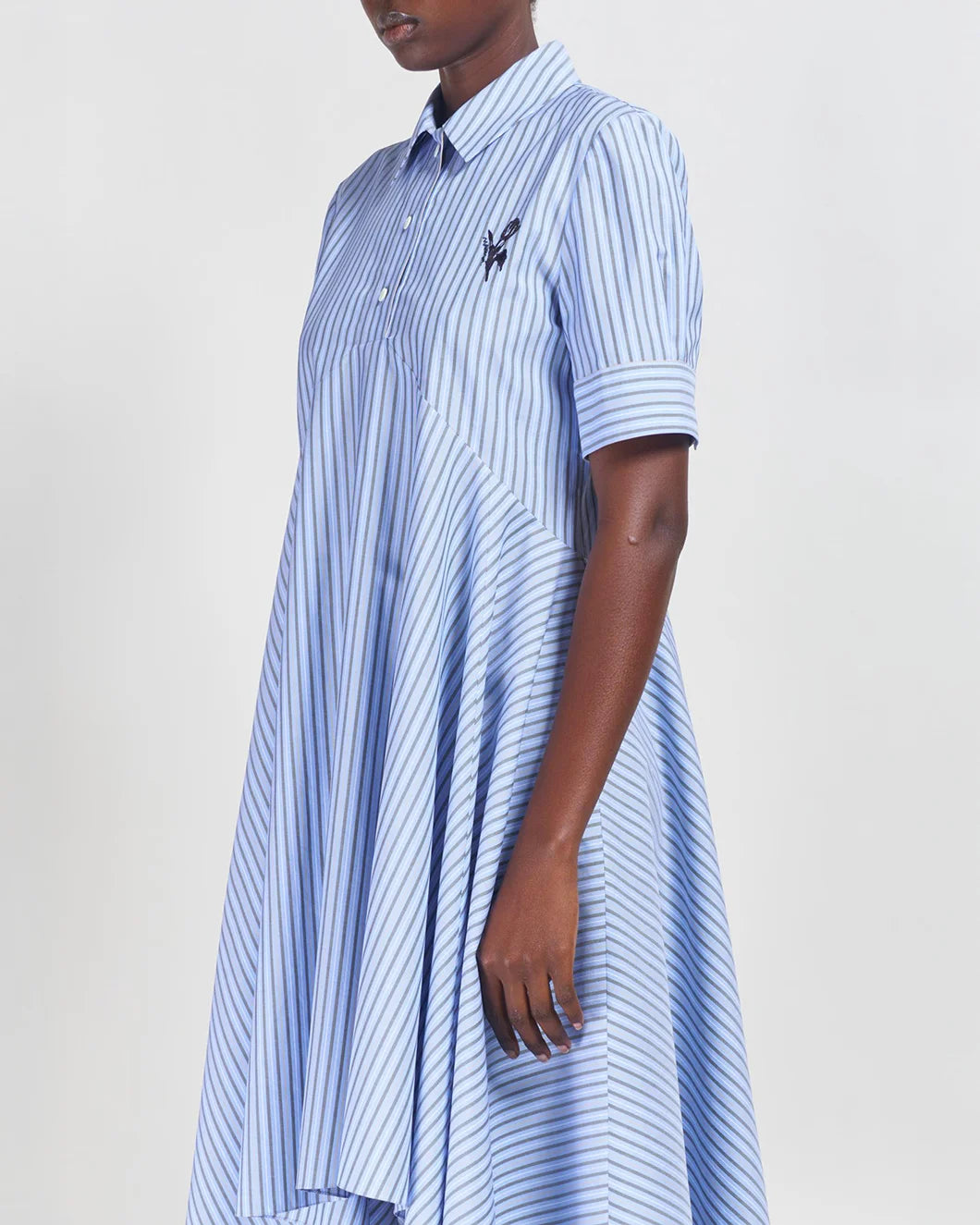 Polo Dress with Flared Hem