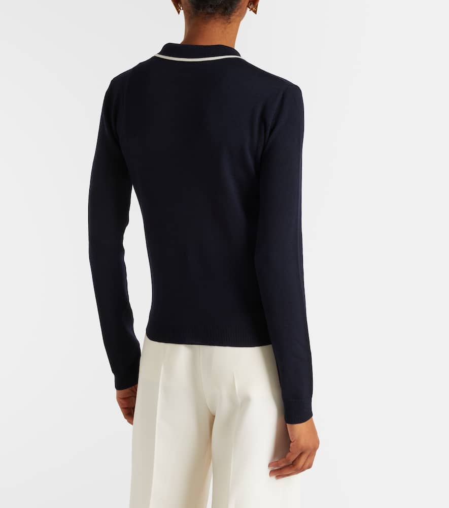 Chez virgin wool polo sweater