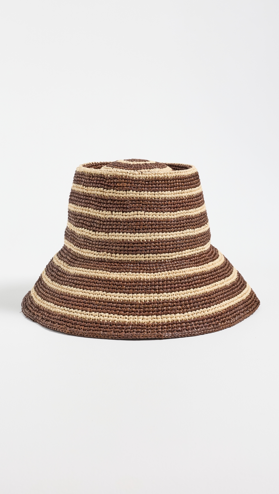Felix Straw Hat Walnut Stripe