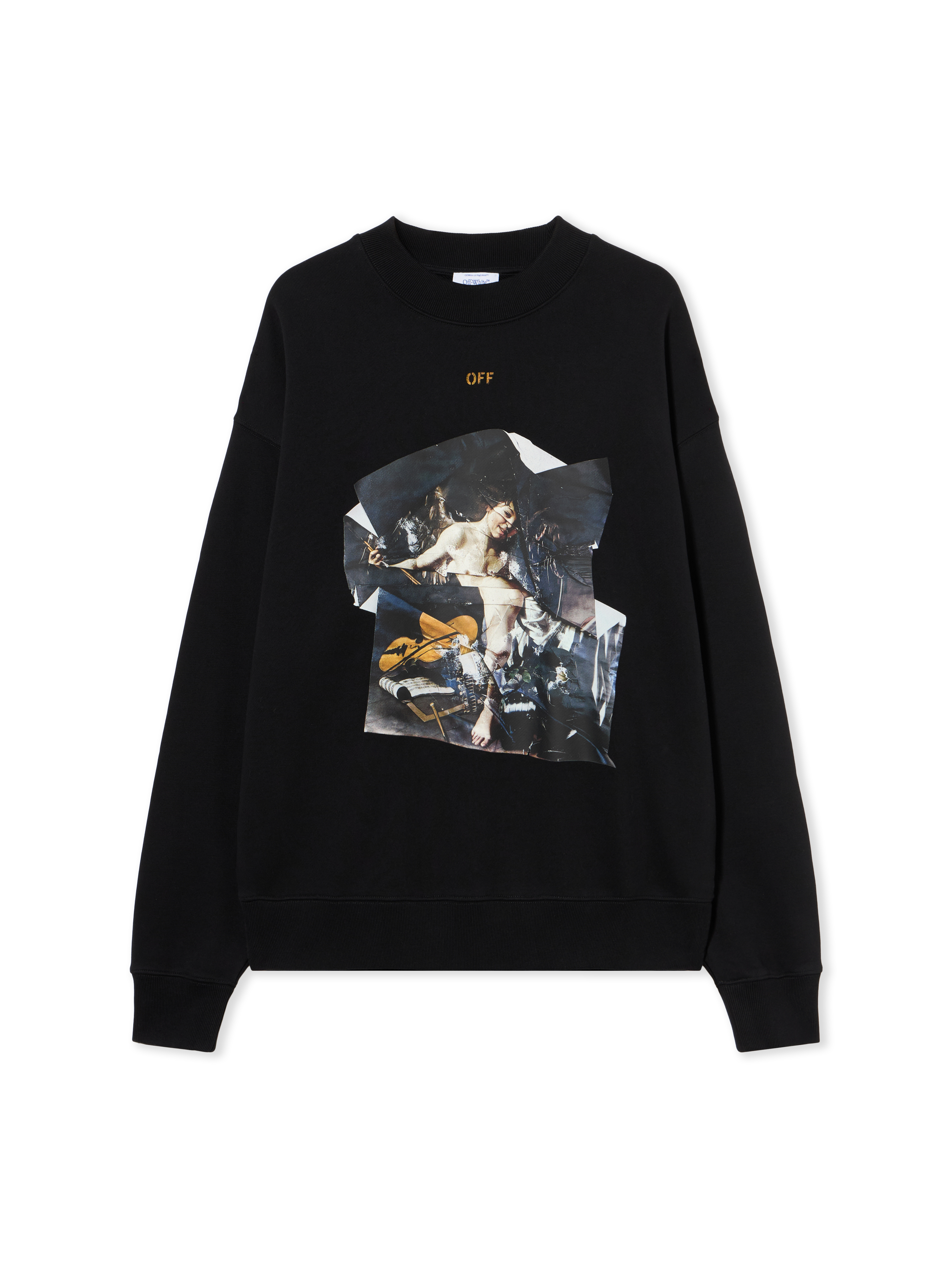 Cupid Paper Skate Crewneck Sweatshirt - Male Sweatshirts Black