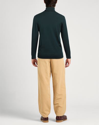 Man Turtleneck Dark green Size 42 Virgin Wool