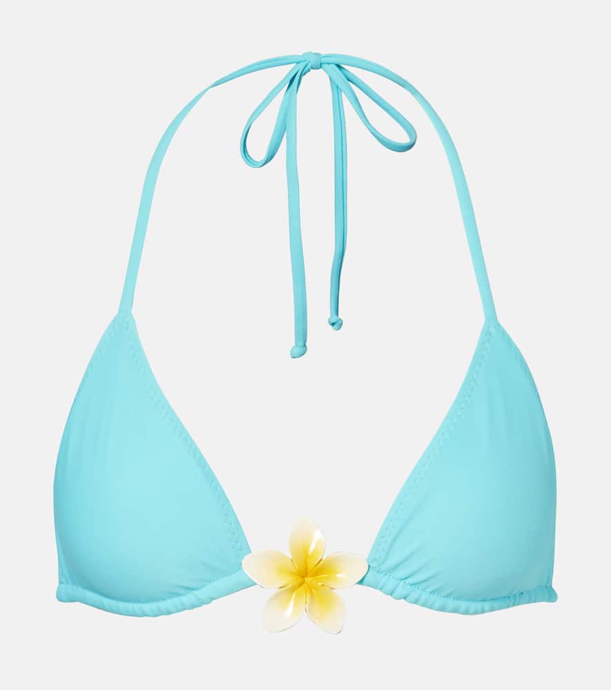 Island embellished bikini top