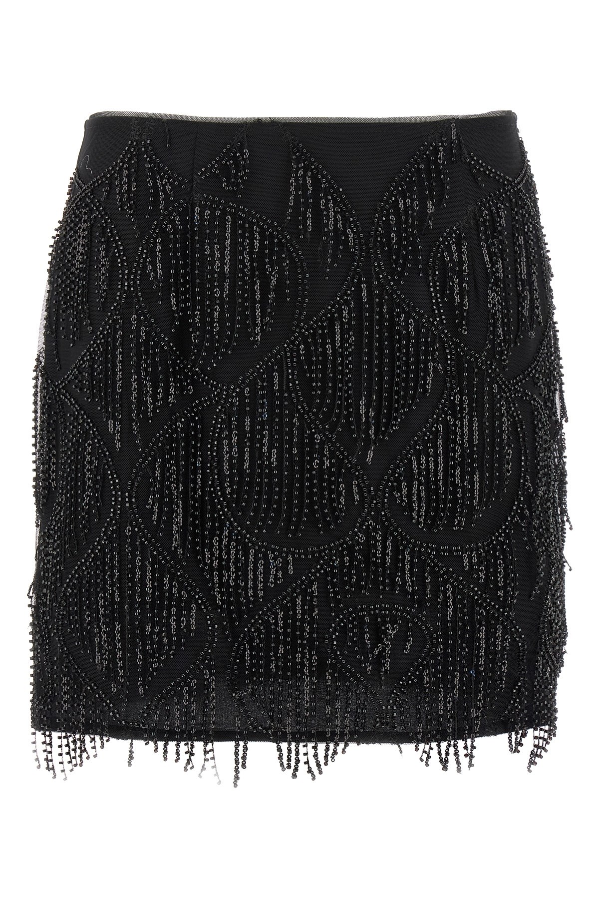 Beaded Fringed Skirt