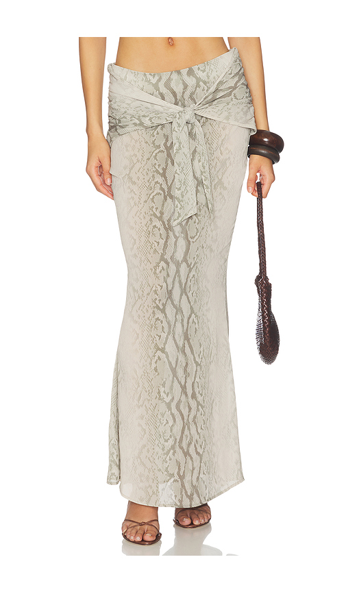 Lovewave The Charisse Maxi Skirt in Sand Snake. XL also in XS, XXS, S