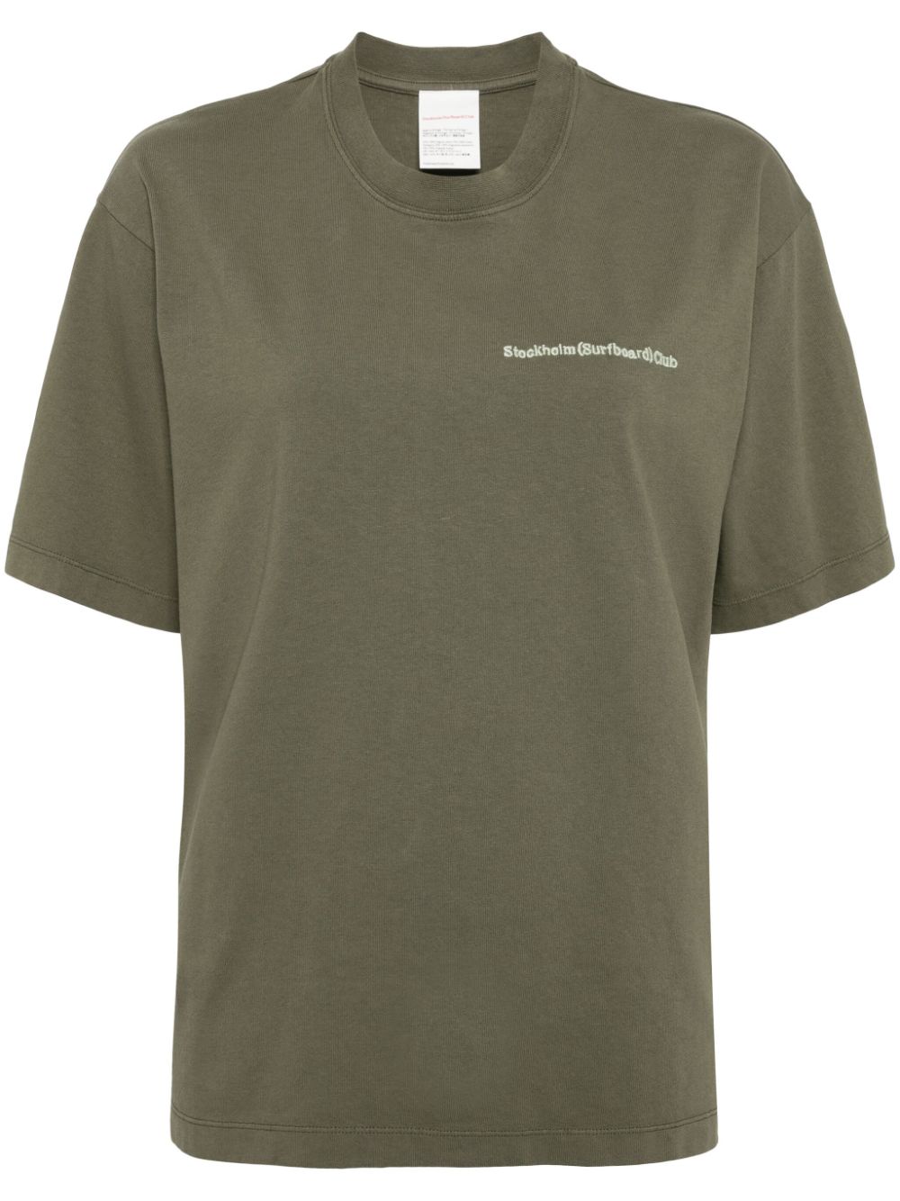 Logo-print organic cotton T-shirt - Green