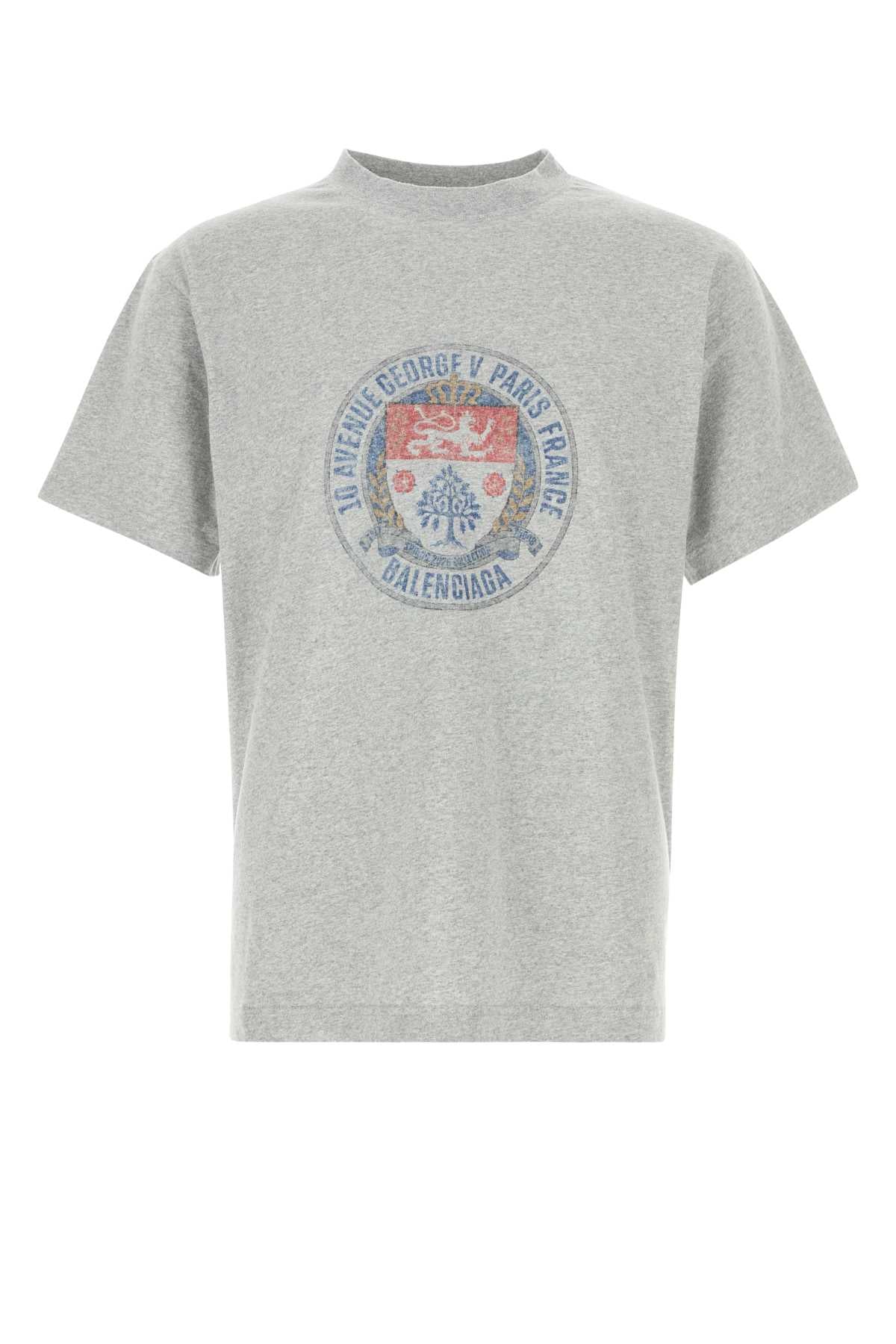 Logo-Embroidered T-Shirt — Gray