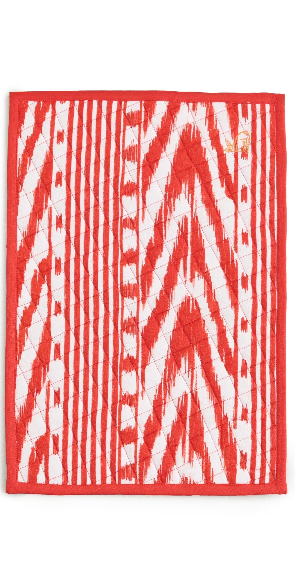 Placemat Set of 4 Red Ikat One Size