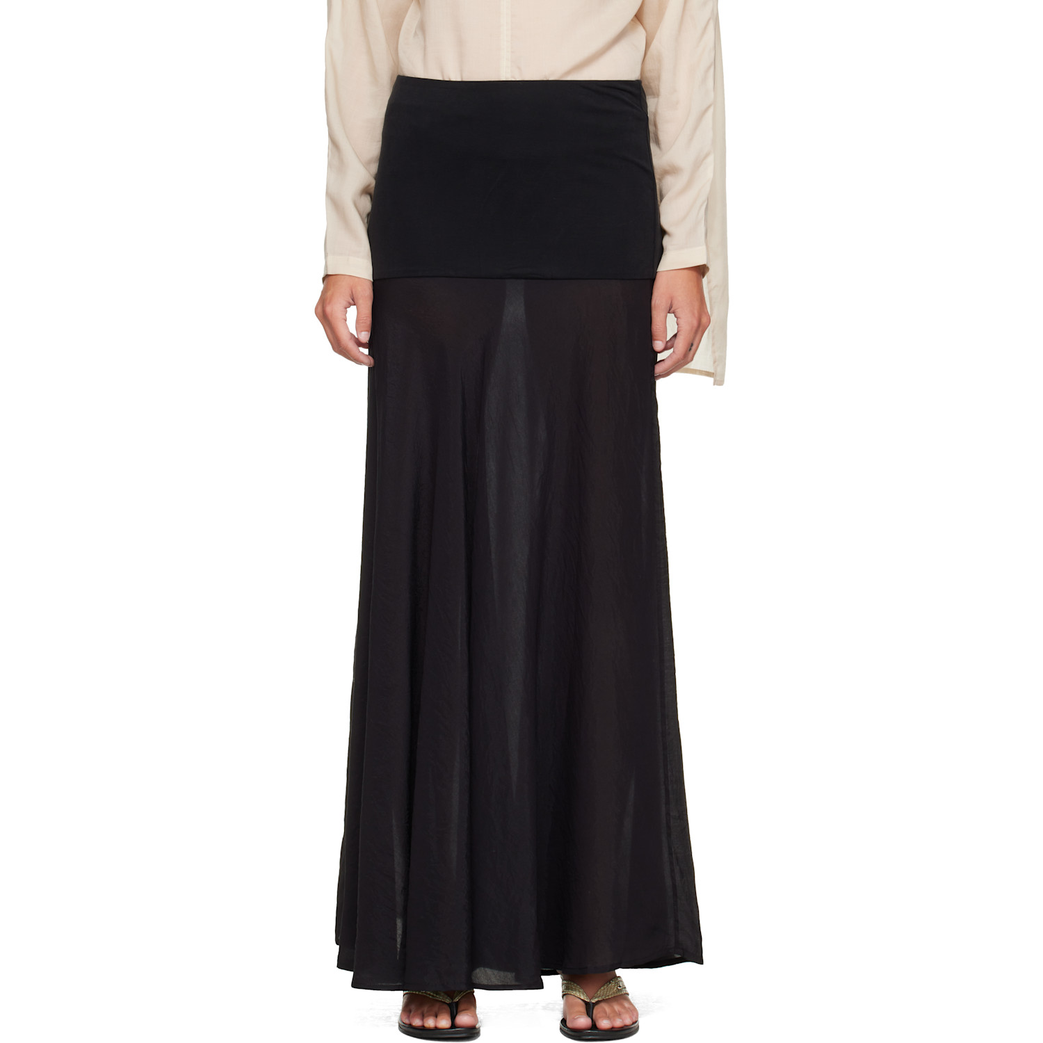 Black Jewel Maxi Skirt