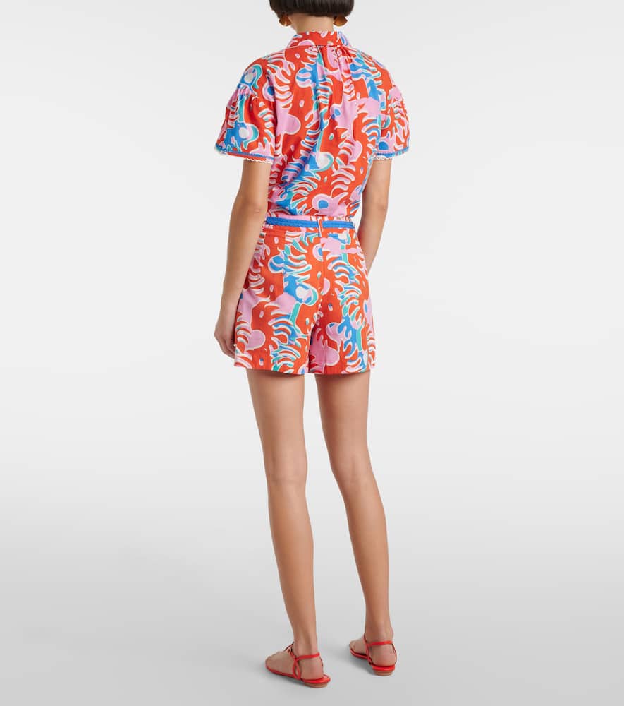 Chantal printed cotton shorts