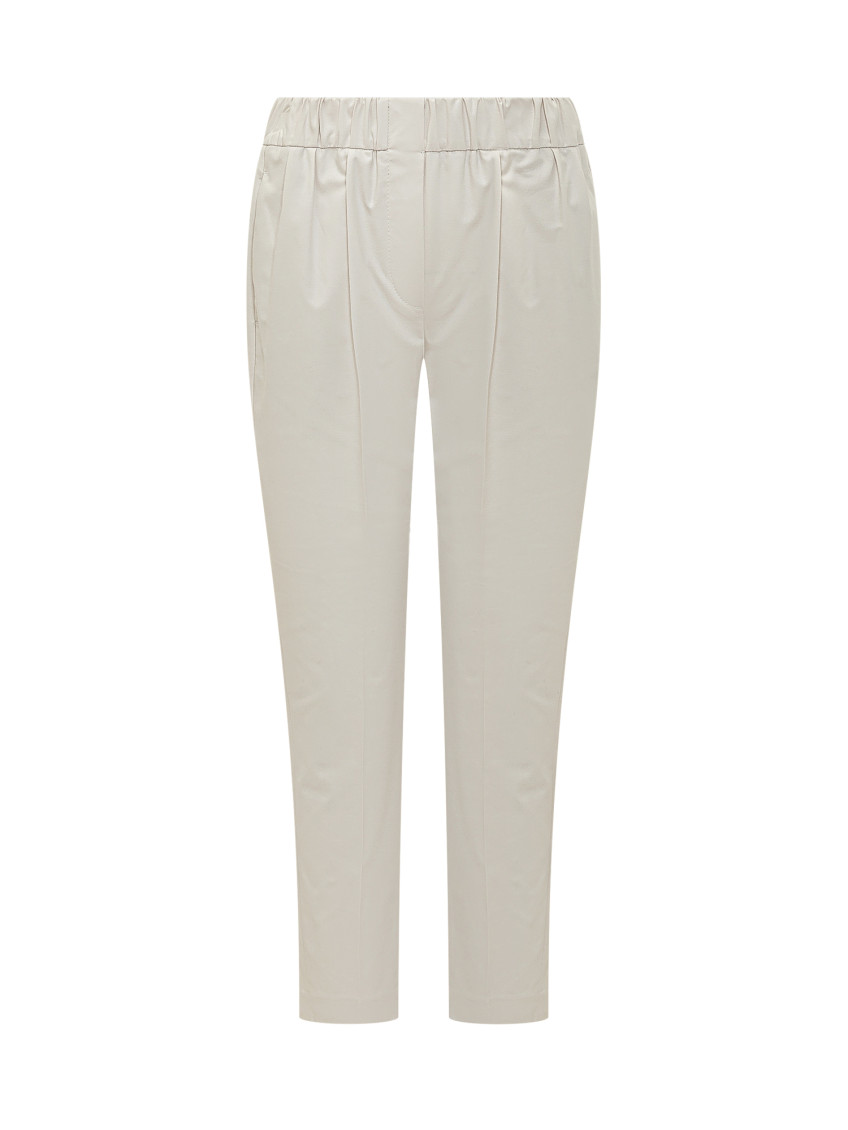 Beige Relaxed Joggers Pants