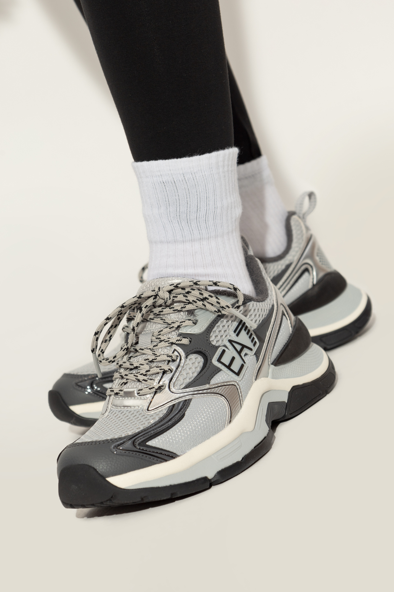 Sports Shoes With Logo, Women's, Grey