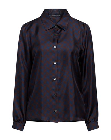 Woman Shirt Navy Size 8 Silk