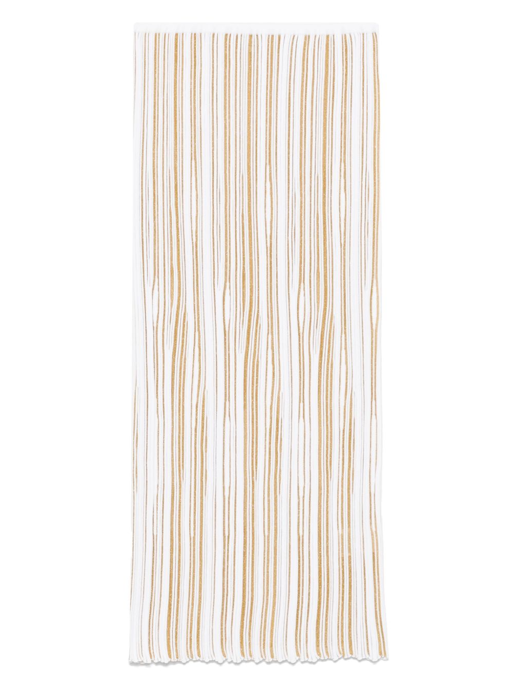 Giambattista Valli ribbed midi skirt - Gold