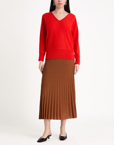 Woman Sweater Tomato red Size 3 Wool, Cashmere