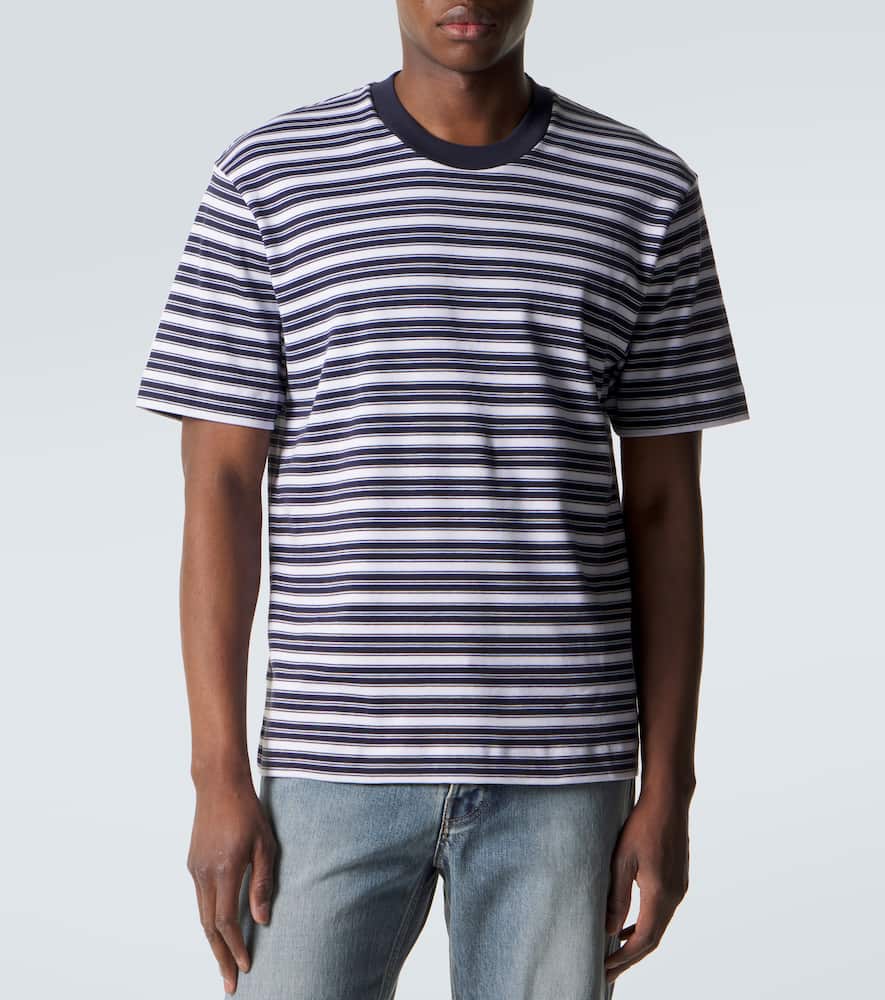 Striped cotton jersey T-shirt