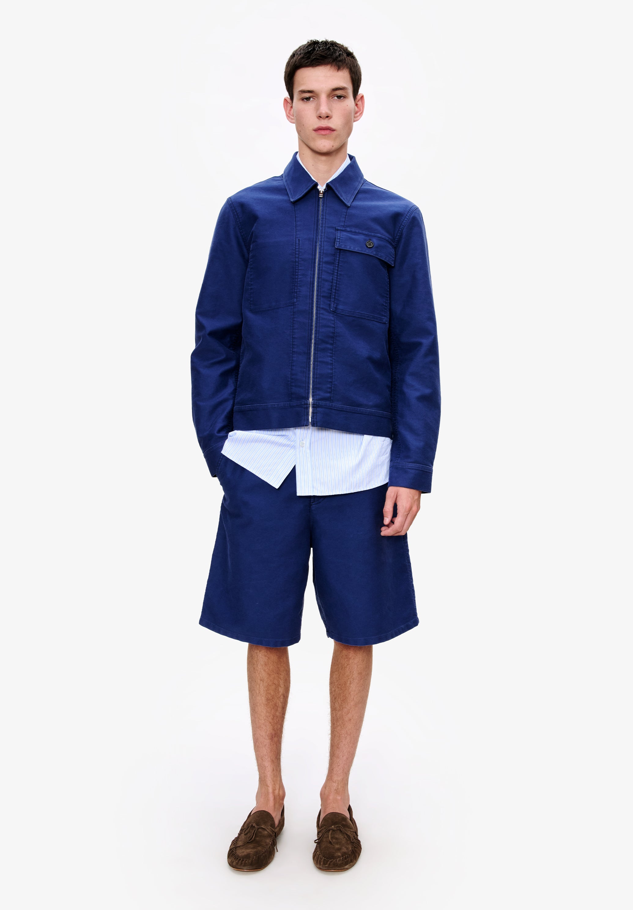 A. P.C. Men's Victor jacket Size: Extra Small in Marine blue