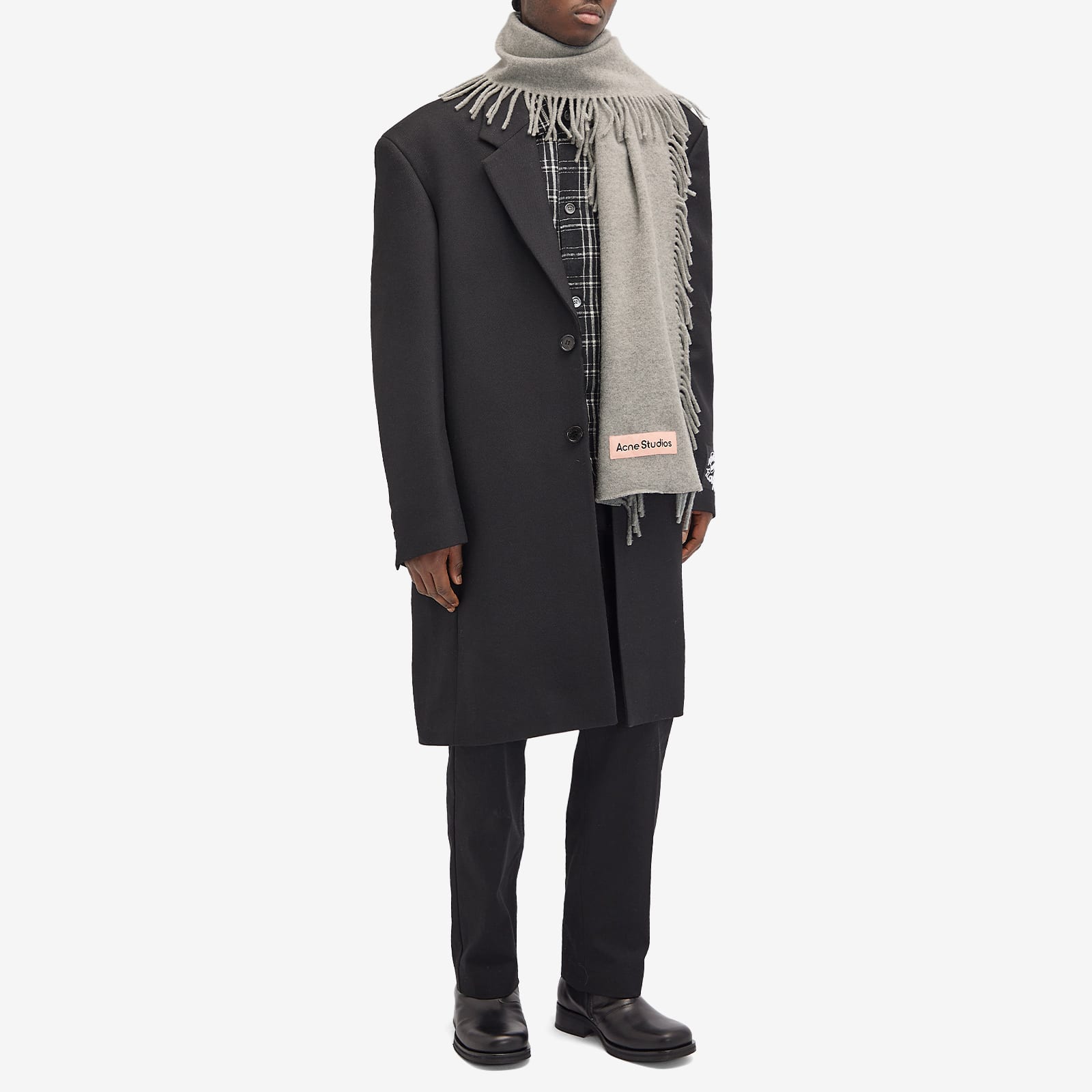 Canada Cancan Scarf in Light Grey Melange