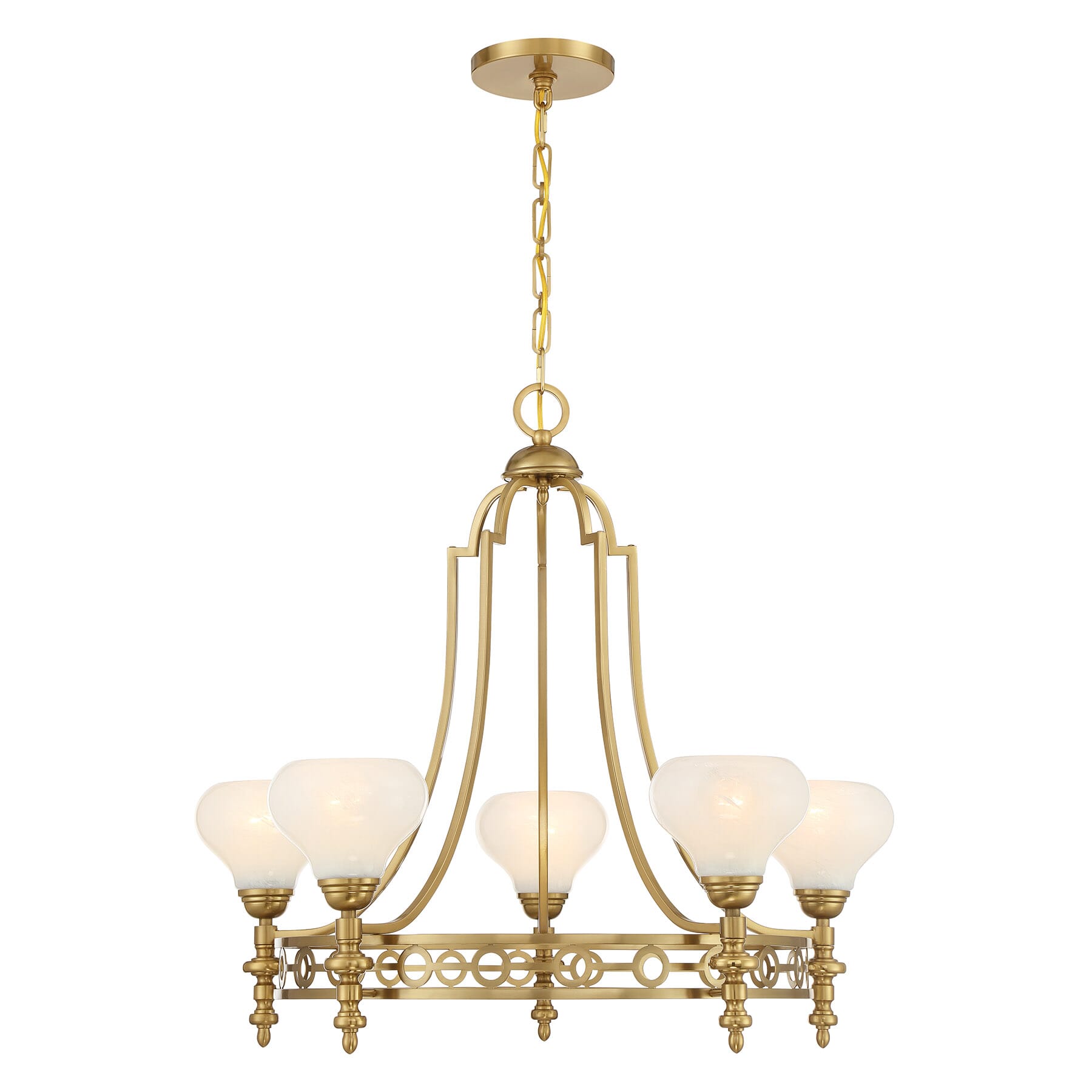 Allston 5-Light Chandelier in Warm Bra