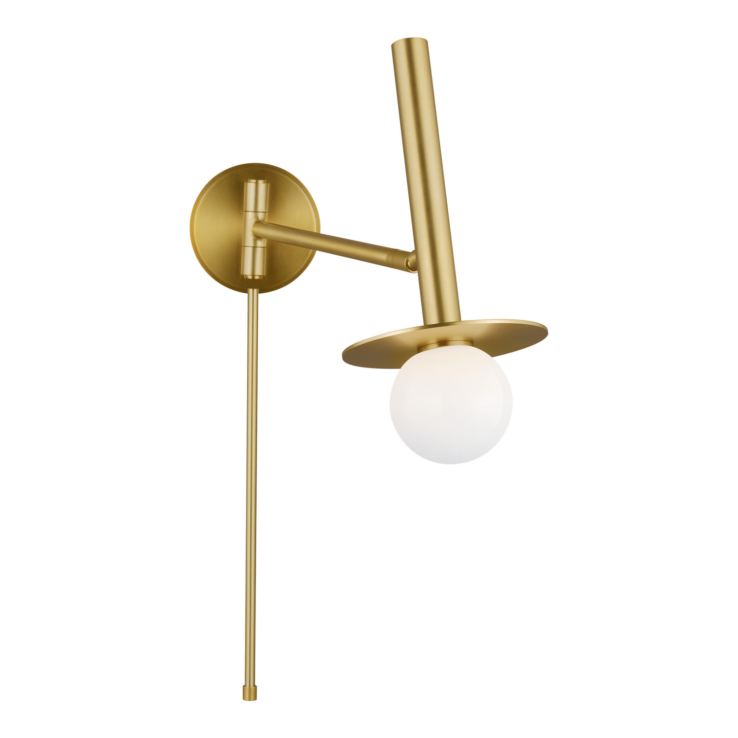 Visual Comfort Studio Nodes Wall Sconce in Burnished Brass by Kelly Wearstler