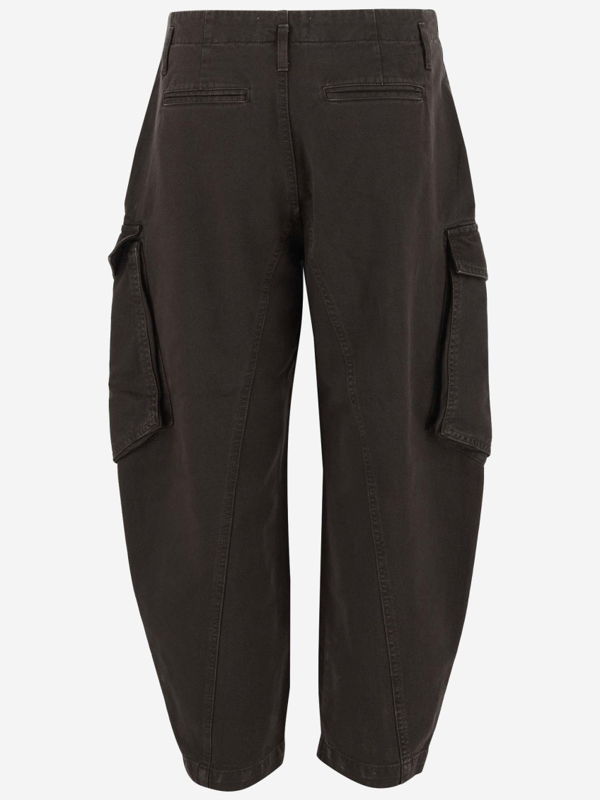 Cotton Denim Cargo Jeans