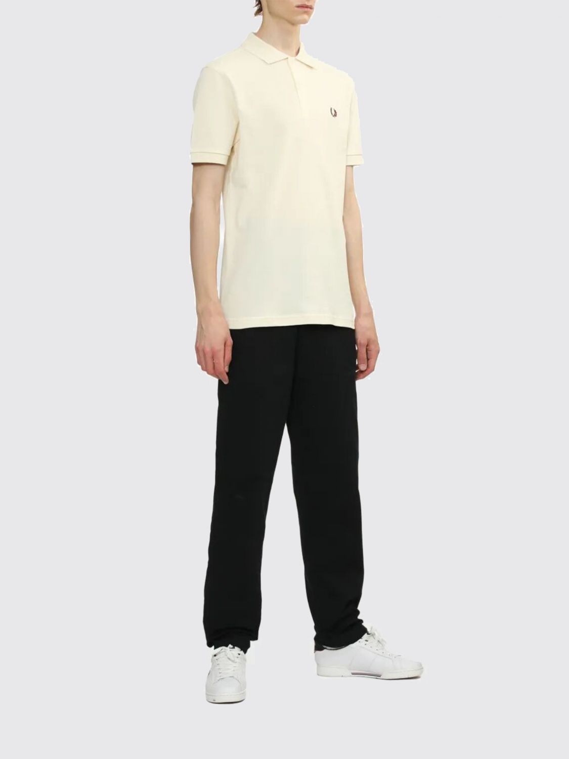 Polo Shirt Men color Ecru