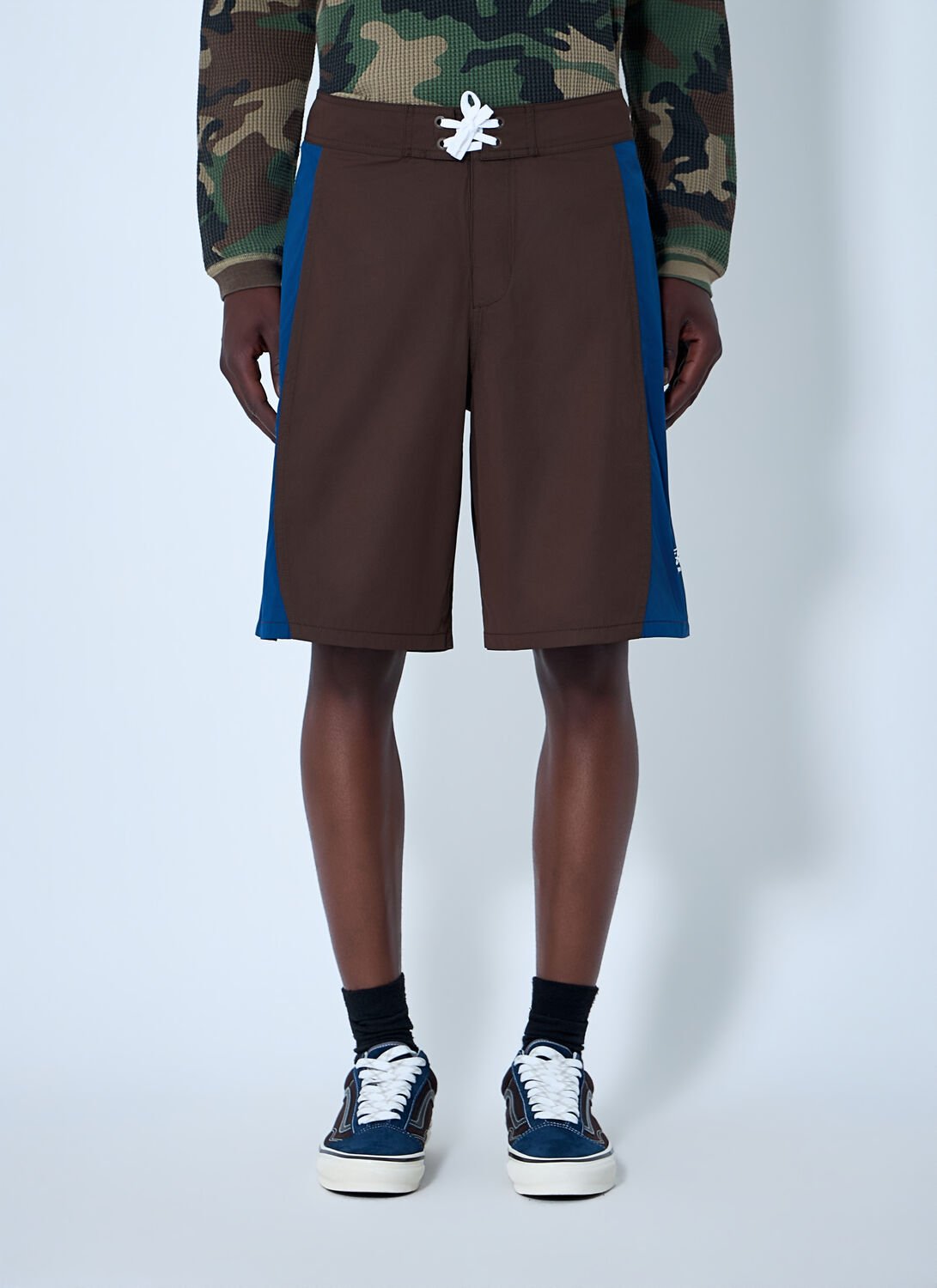 Two-tone Drawstring Shorts