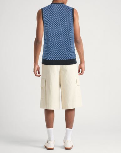 Man Sweater Azure Size 36 Cotton, Linen, Polyester