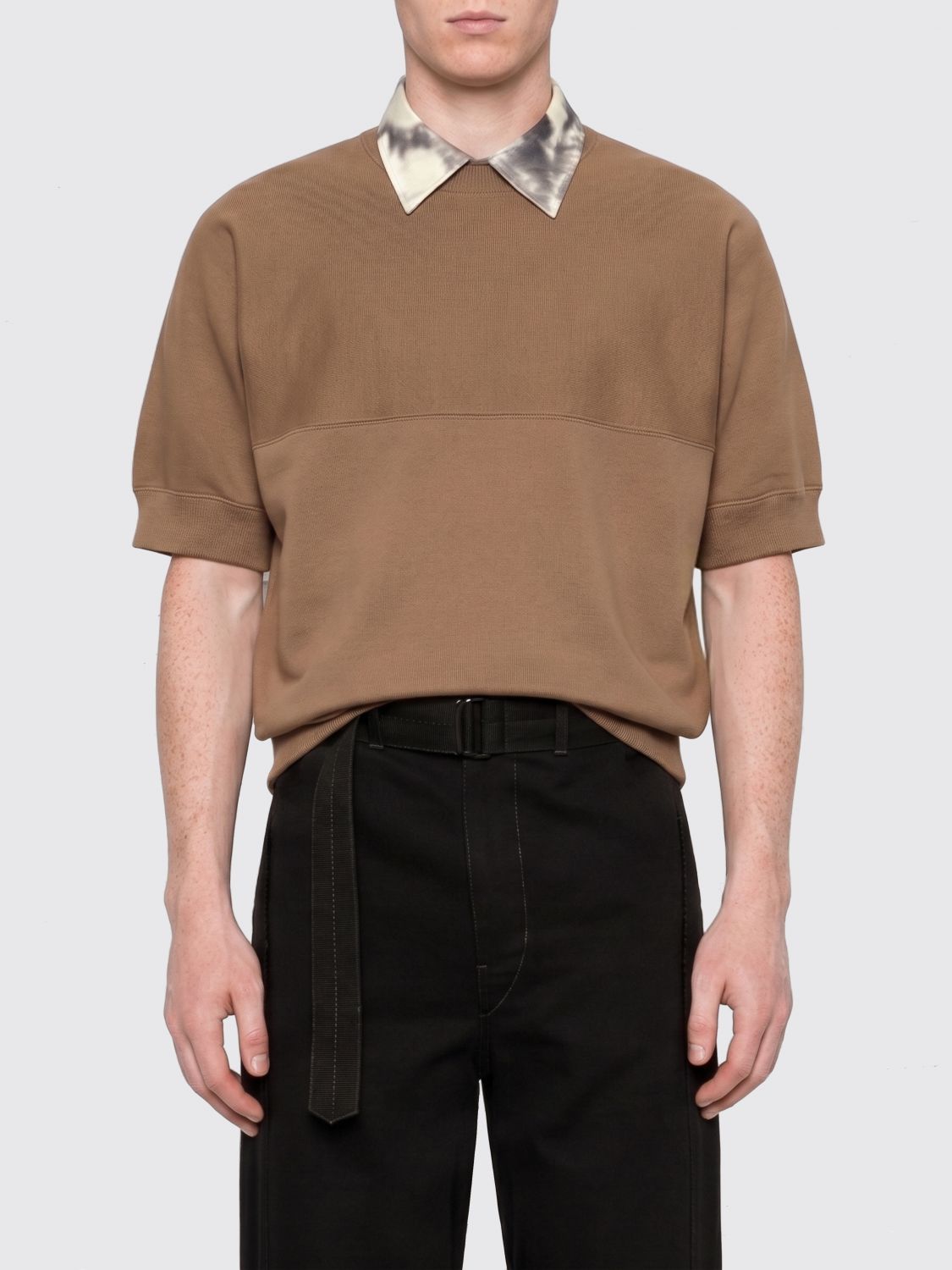 Polo Shirt Men color Brown