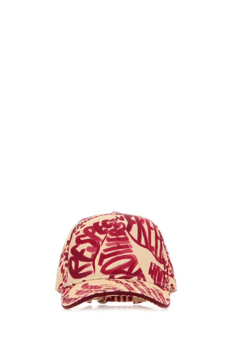 Printed Denim Rebel Hibiscus Baseball Cap