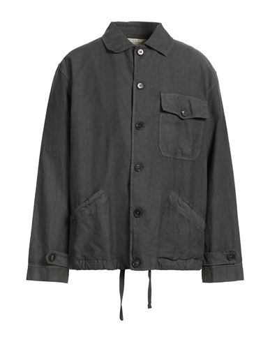 Man Jacket Charcoal Size XL Cotton, Linen