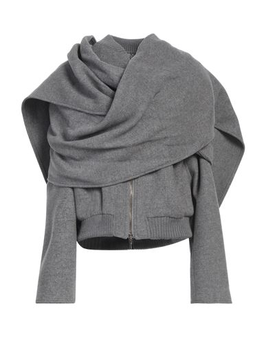 Woman Jacket Grey Size 2 Wool, Polyamide, Viscose
