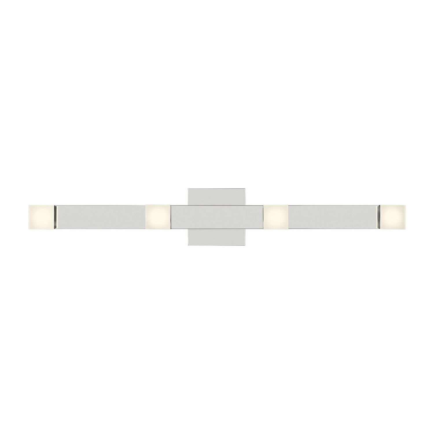 Chrome LED Bathroom Vanity Light from the Brander Collection
