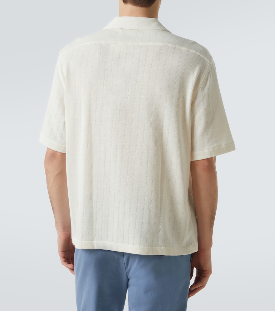 Striped bowling shirt
