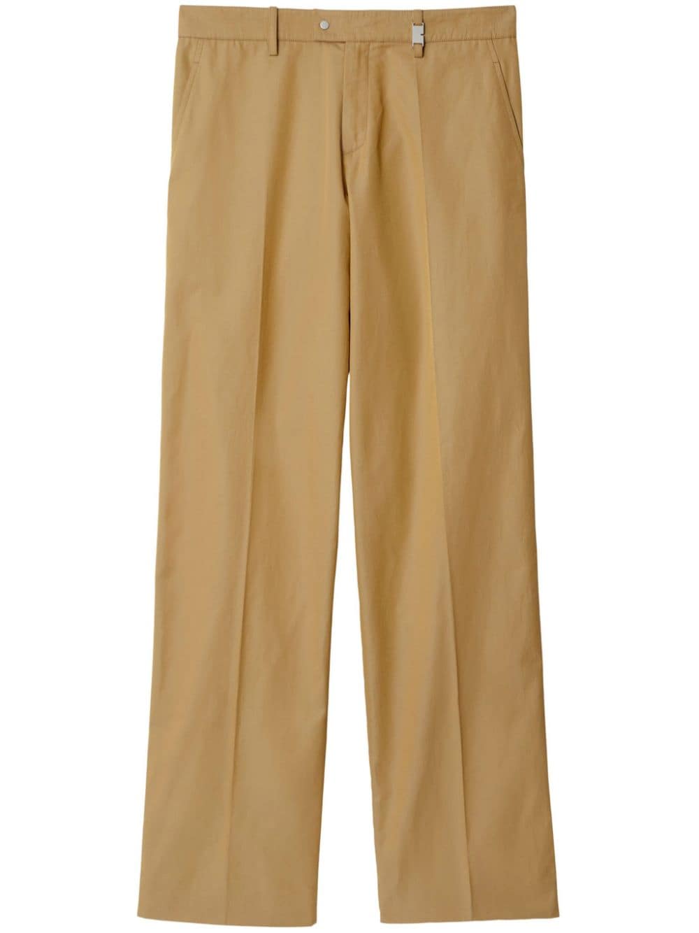 Straight-leg cotton trousers