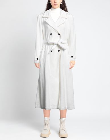 Forte_forte Woman Coat White Size 2 Viscose, Giza 45 Cotton