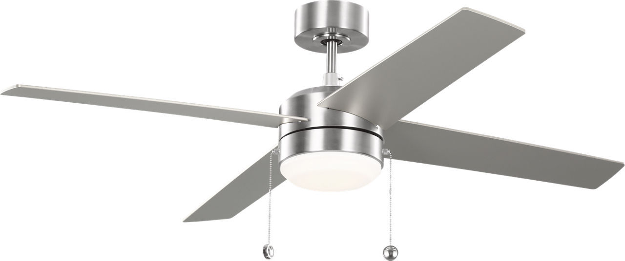 Brushed Steel 52" Ceiling Fan from the Loni Collection