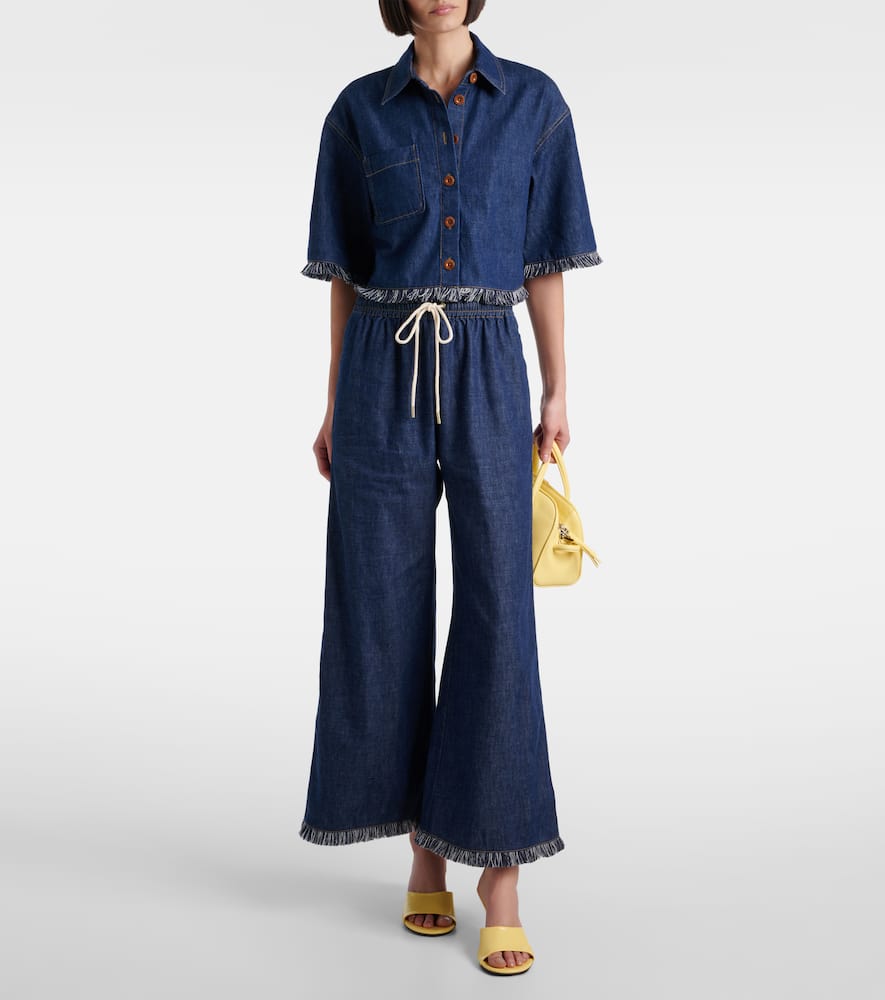 Rhiannon fringed denim shirt