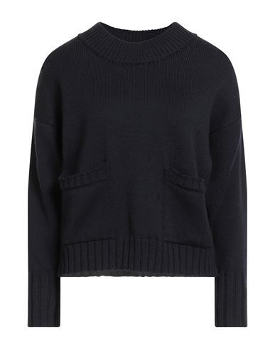 Woman Sweater Midnight blue Size 12 Merino Wool