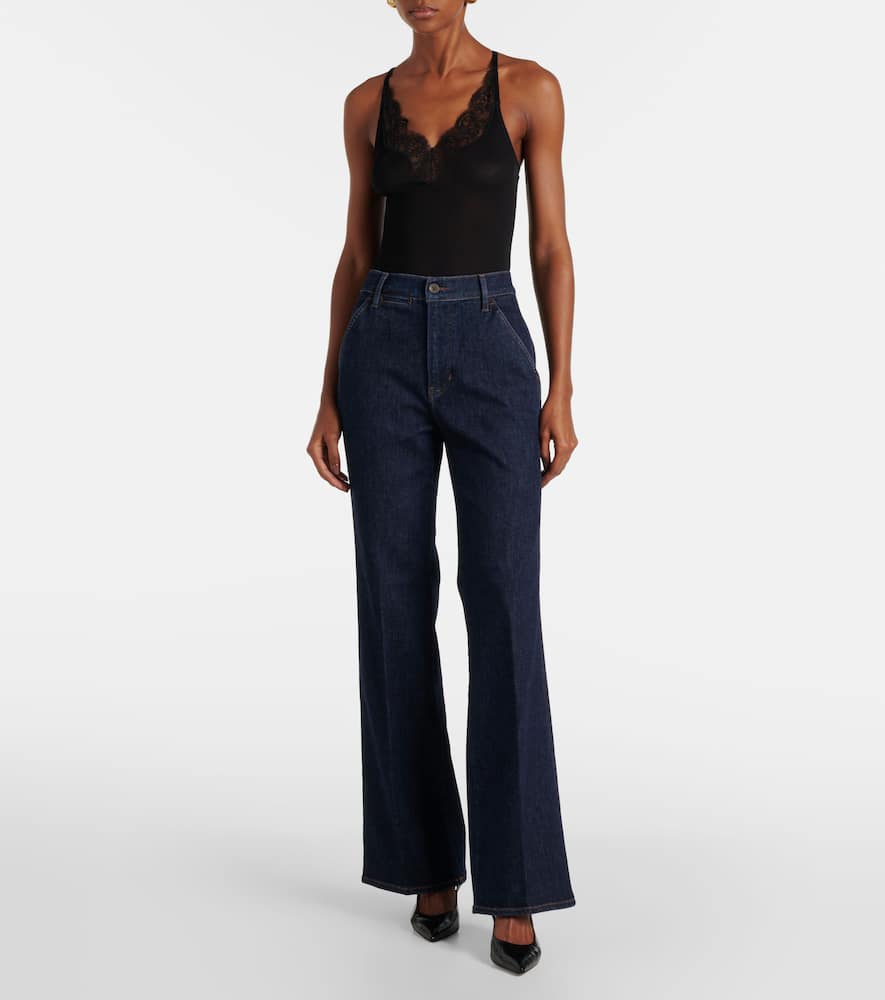 Crosbie high-rise wide-leg jeans