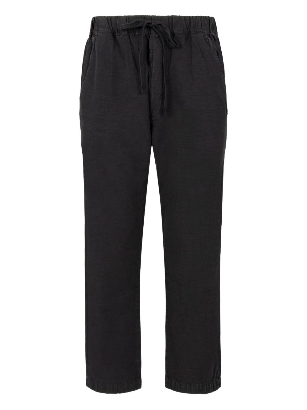 Cotton-linen pants - Black