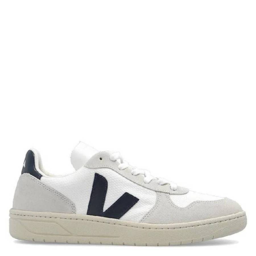 White Nautico V-10 B-Mesh Sneakers