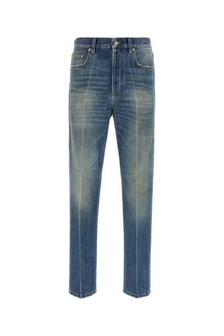 Blue Mid Rise Jeans