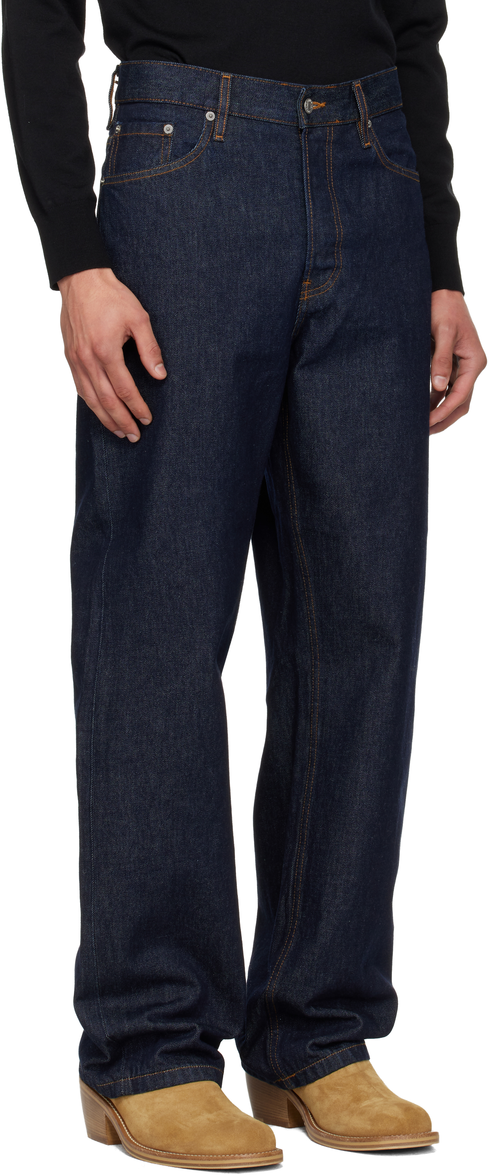 Navy Loose Fit Jeans