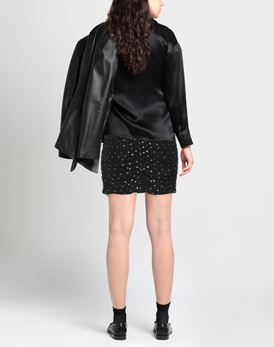 Le Volière Woman Mini skirt Black Size S Cotton, Elastane, Polyester