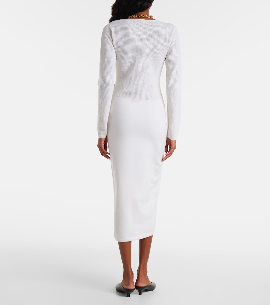 Sophia wool-blend midi dress