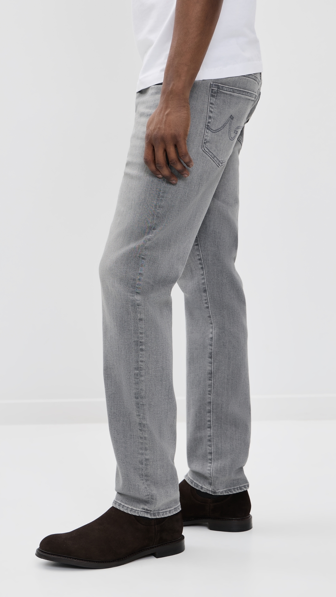 Everett Slim Straight Denim Jeans Half Dome