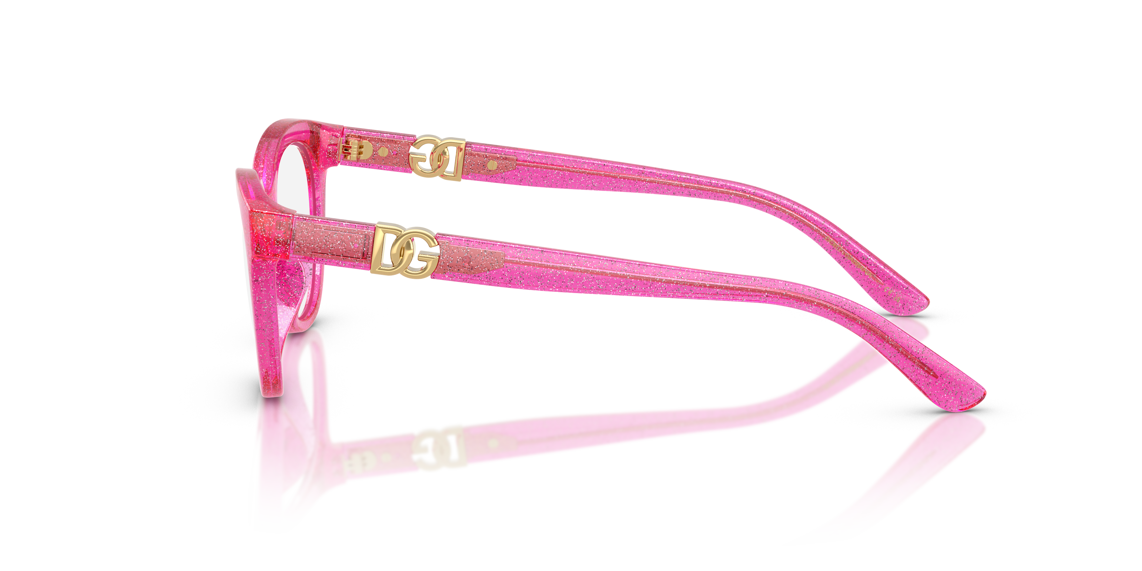 Dolce & Gabbana Kid Dolce & Gabbana DX5005U 3351 Optical frames Injected Pink Transparent Butterfly Norma