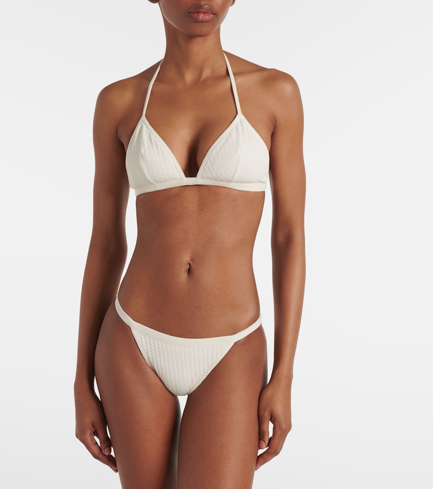 Extra jacquard bikini top