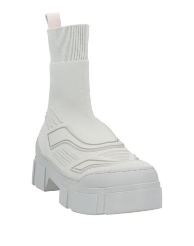 Vic Matiē Woman Ankle boots Light grey Size 8 Textile fibers