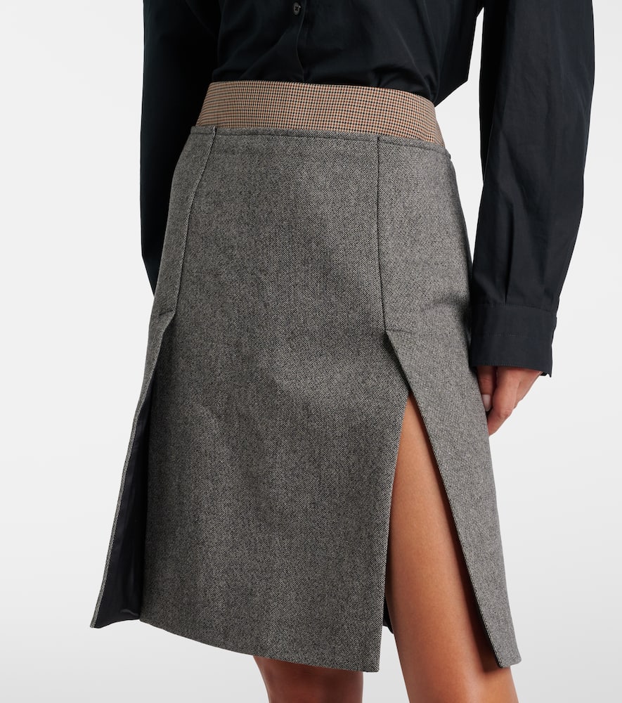 Riga tweed midi skirt